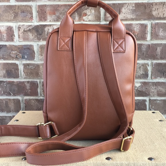 Double handled Brown Backpack - Picture 2 of 8